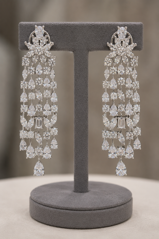 Radiant Tiered Diamond Statement Necklace-G75