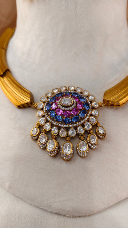 Moissanite Hasli Choker Set-G428800