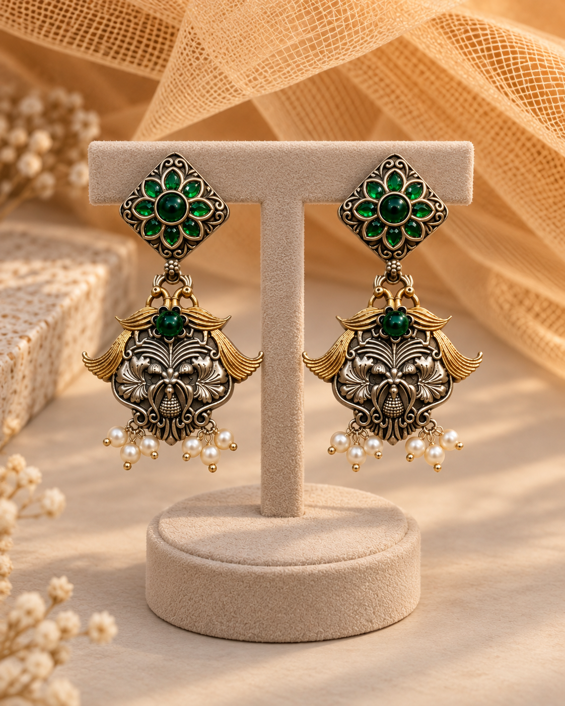 German Silver Earings-02171