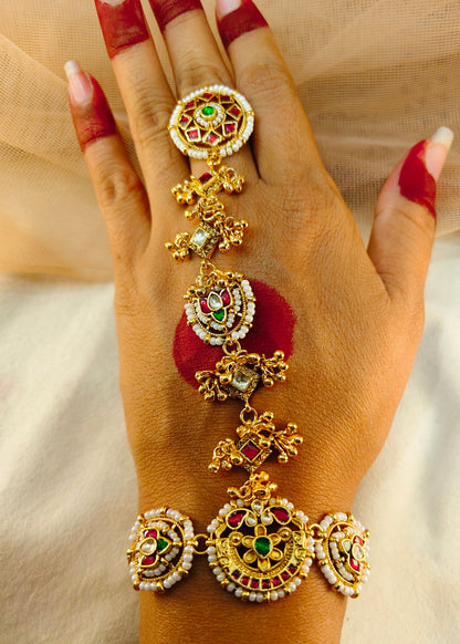 Jadau Kundan Hath phool/Hath Pocha(1-Ps)-G352800