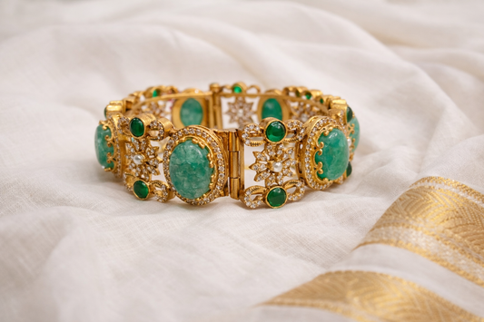 Sabyasachi Inspired Floral Motif Bracelet Kada