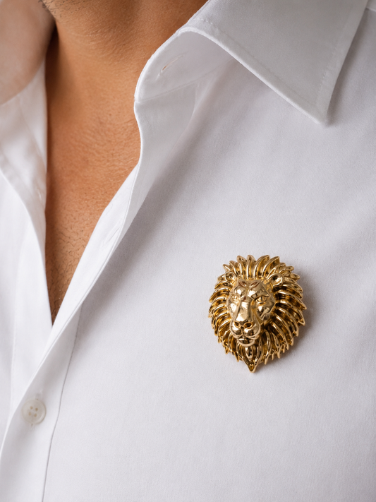 Lion Statement Brooch-G11800