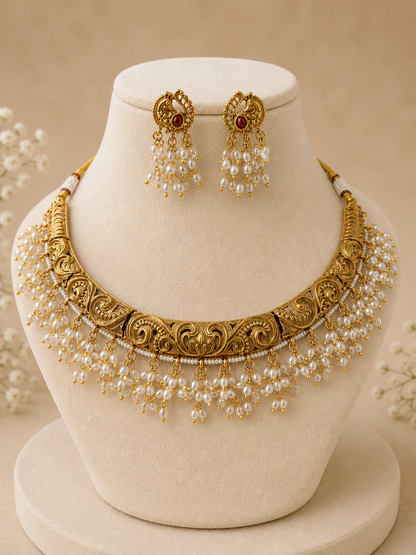 Gold-Tone Hasli Necklace Set-G751800