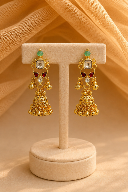 Jadau Kundan Necklace Set-G454300