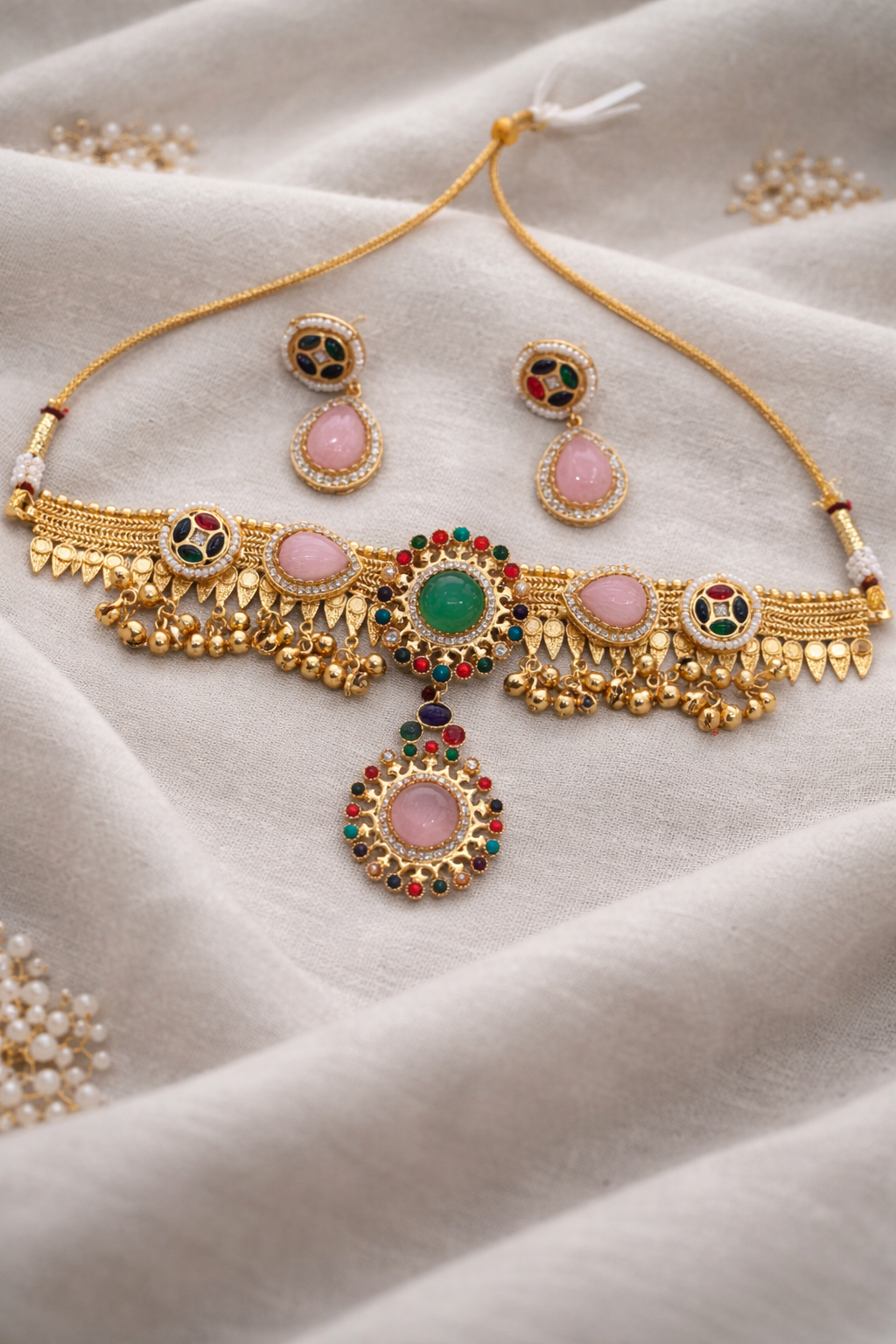 Fusion Heritage Multicolor Kundan Choker Set-G352300