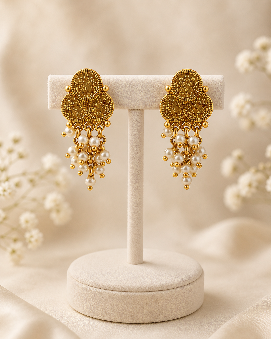 Lakshmi Coin Choker Necklace Set-G751300