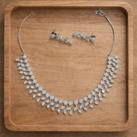 Nano American Daimond Necklace Set