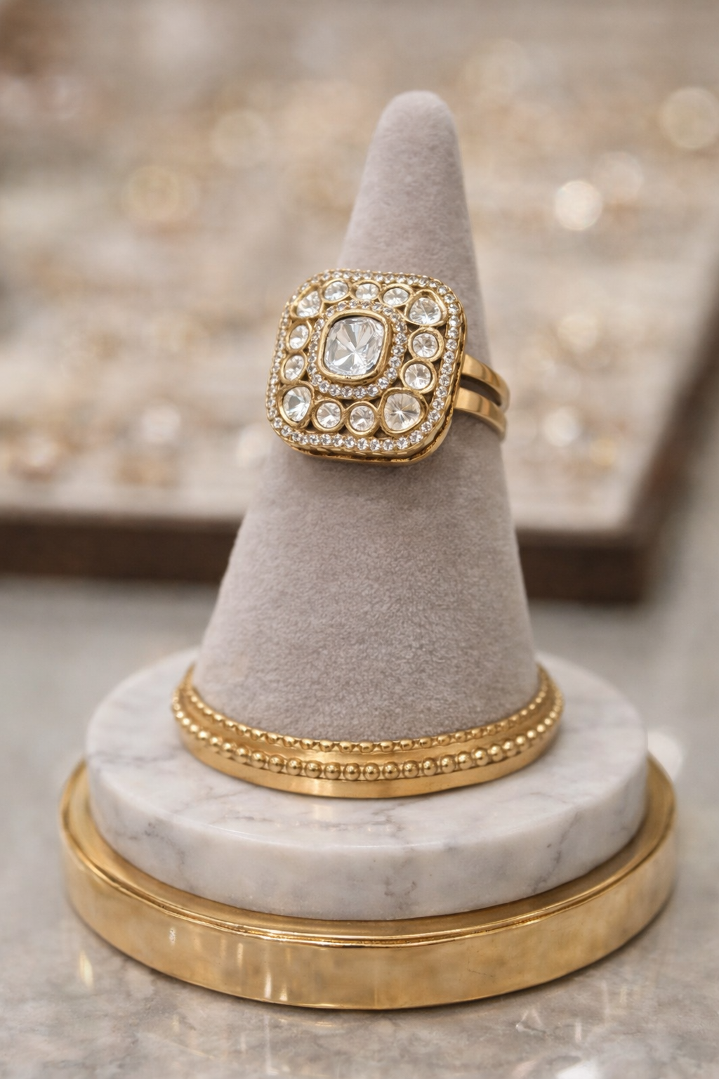 Mossainte Polki Ring