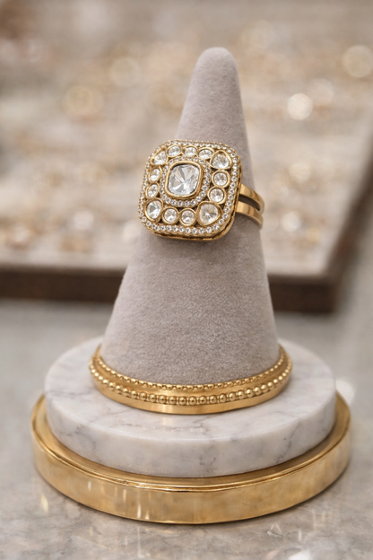 Mossainte Polki Ring