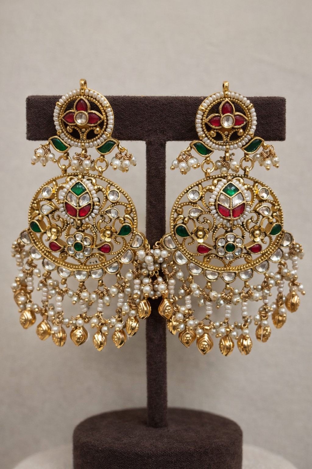 Bridal Temple Design Heritage Kundan Choker Set