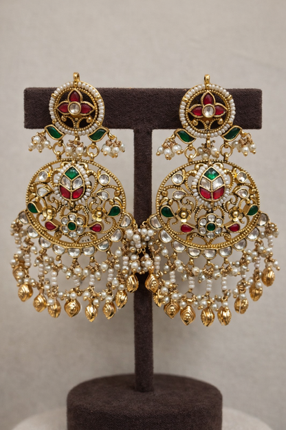 Bridal Temple Design Heritage Kundan Choker Set