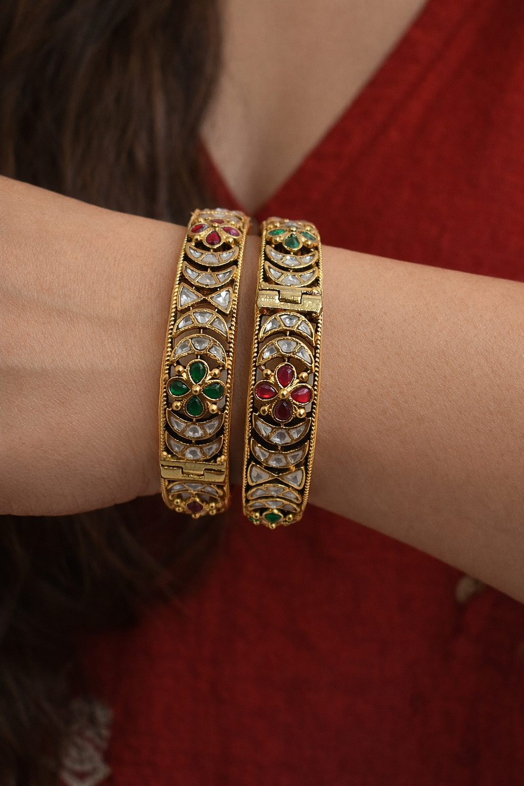 Jadav Heritage Bangles(Set of 2)