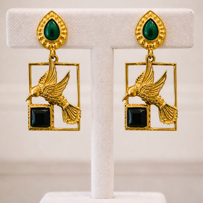 Fusion Bird Drop Earrings-G35900