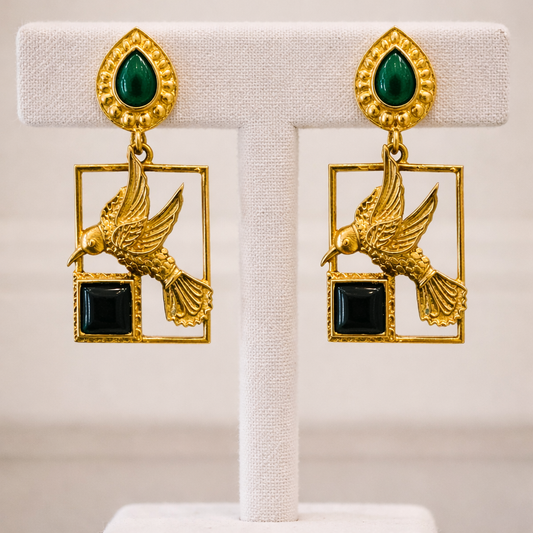 Fusion Bird Drop Earrings-G35900