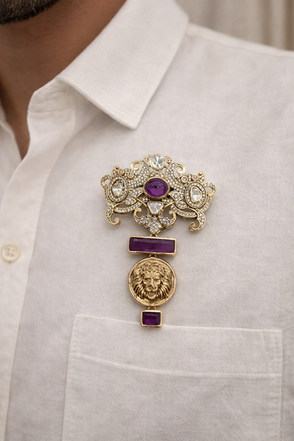 Sabyasachi Men/Women Mint Brooch-G351300