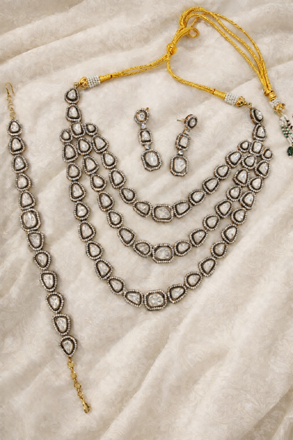 Moissainite Layered Necklace Set-G3511800