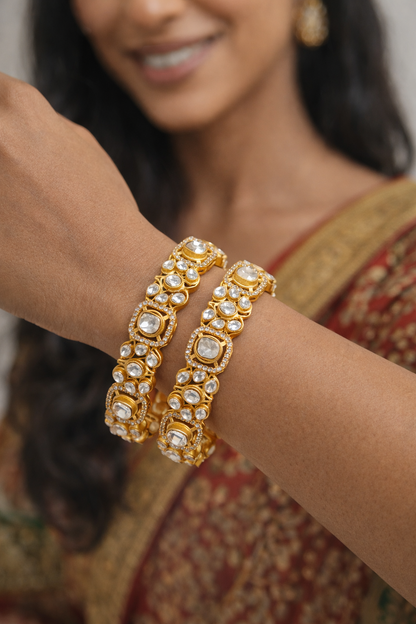 Mossainte Uncut statement bangles