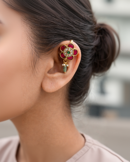 Jadav Kundan Bugadi Earrings-G35900