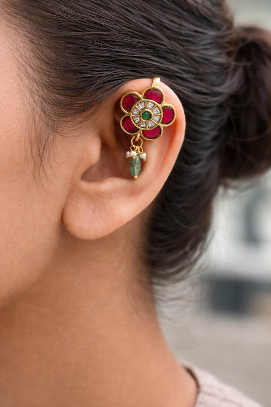 Jadav Kundan Bugadi Earrings-G35900