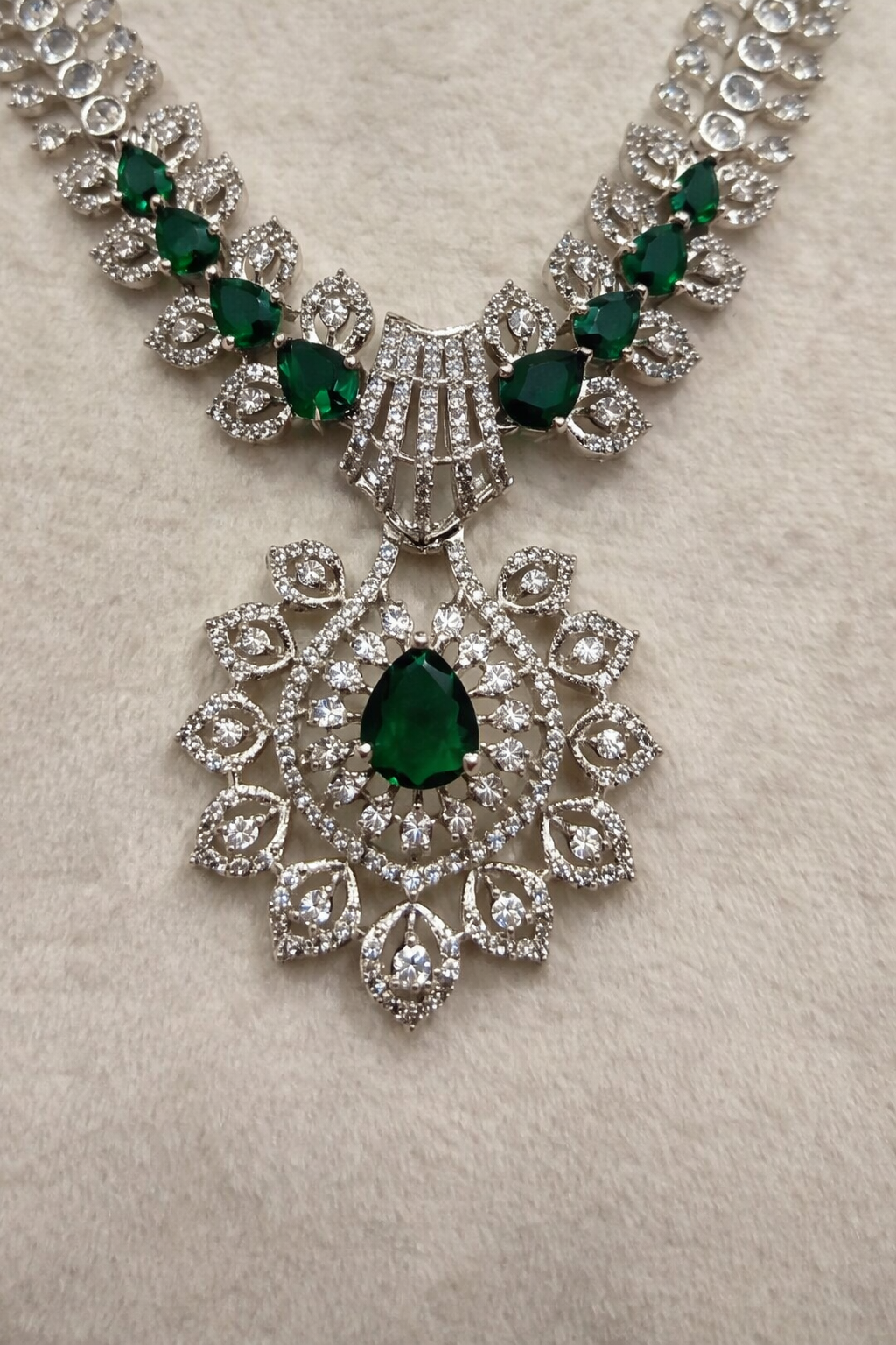 Zirconia & American Diamond Necklace