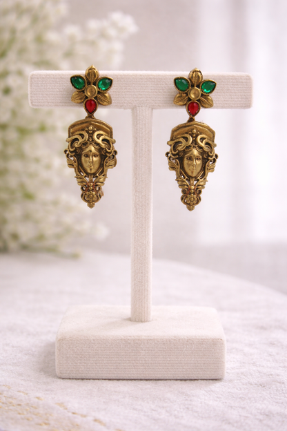 Fusion Victorian-Tone Temple Jewelry Necklace Set-G351800