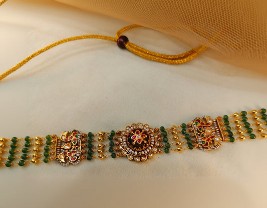 Jadau Choker Necklace Set-G756800