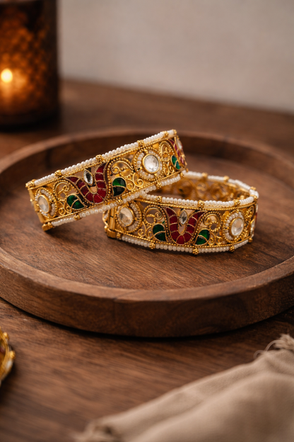 Jadav Heritage Bangles(Set of 2)