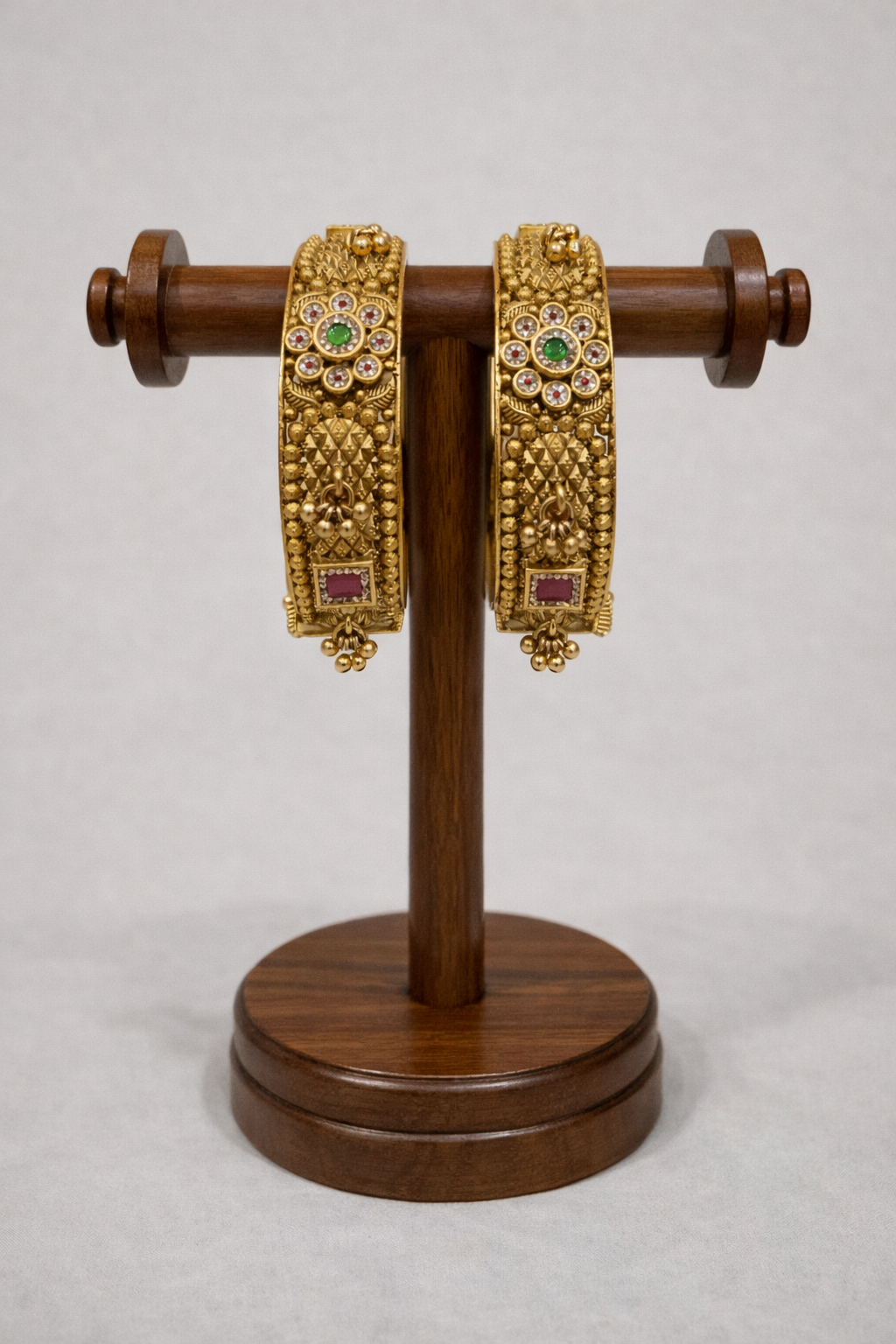 Gold Look Heritage Bangles(Set of 2)