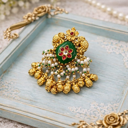 Jadau Elephant Statement Ring