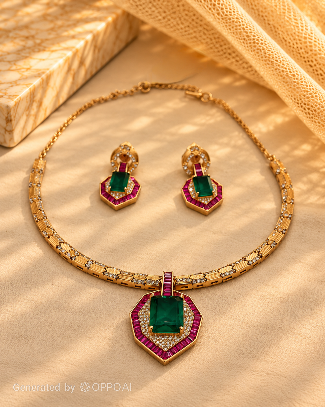 Sabyasachi Haasli Choker Necklace Set-NK2301