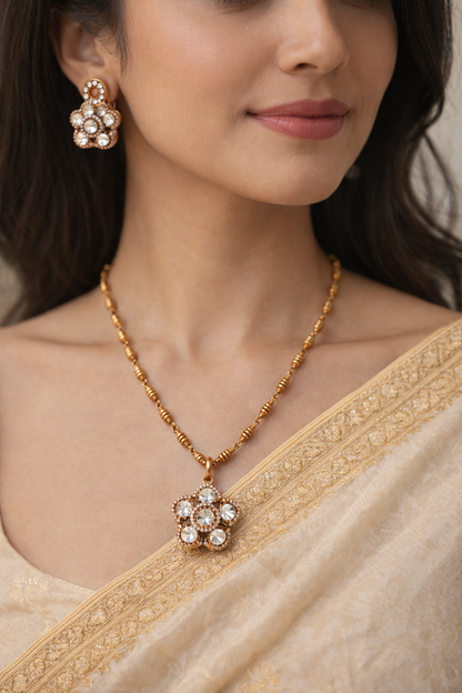 Mossonite Pendent Set-G351500