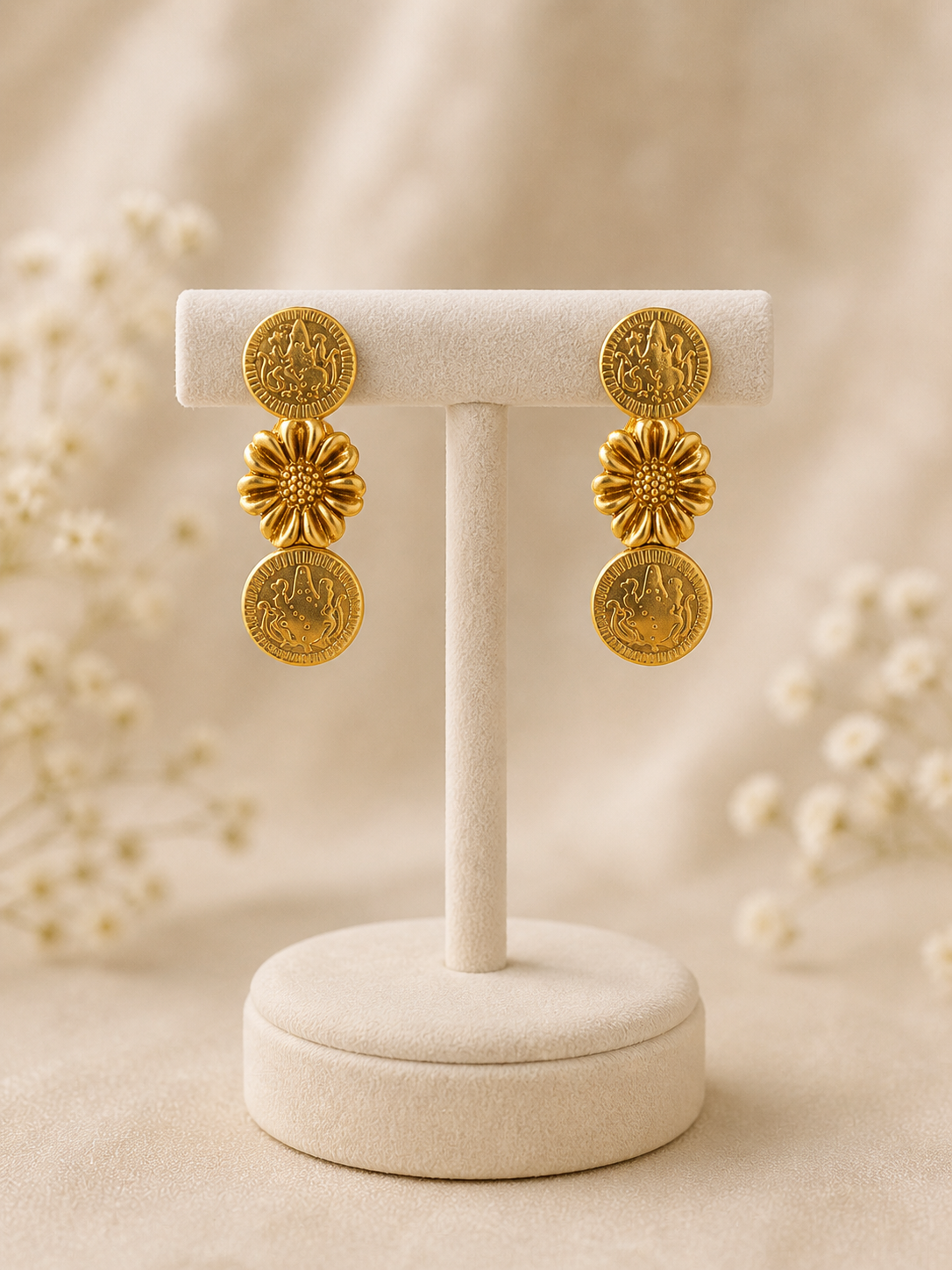 Lakshmi Coin Choker Necklace Set-G751100
