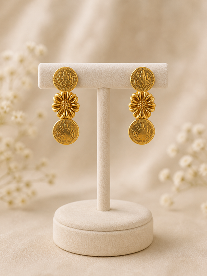 Lakshmi Coin Choker Necklace Set-G751100