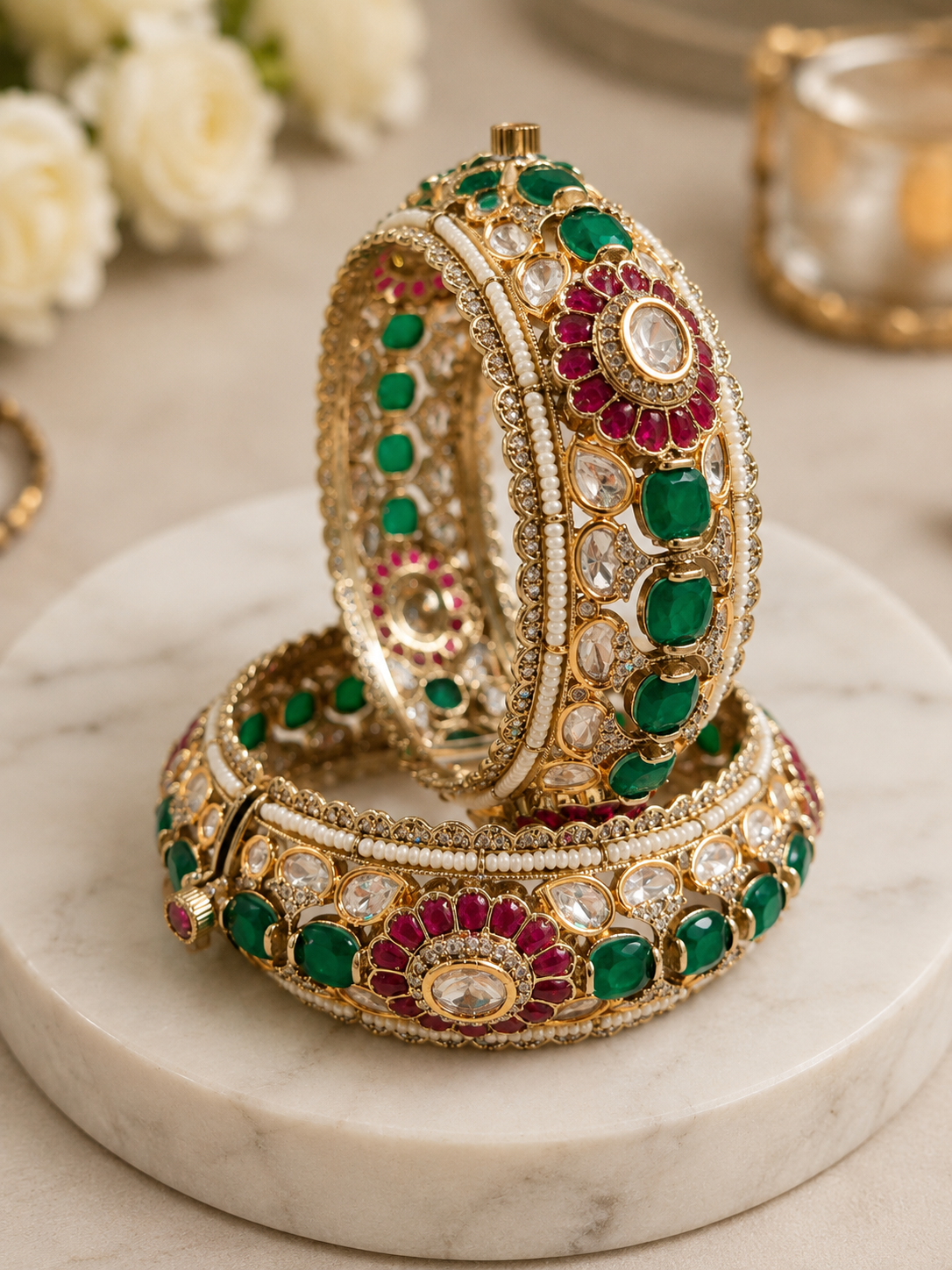 Pachi Kundan Bangles-G7511800