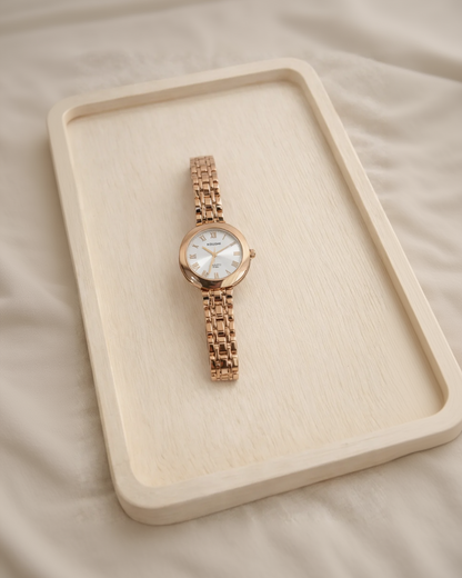 Stainless steel Gold Round Watch-G35900