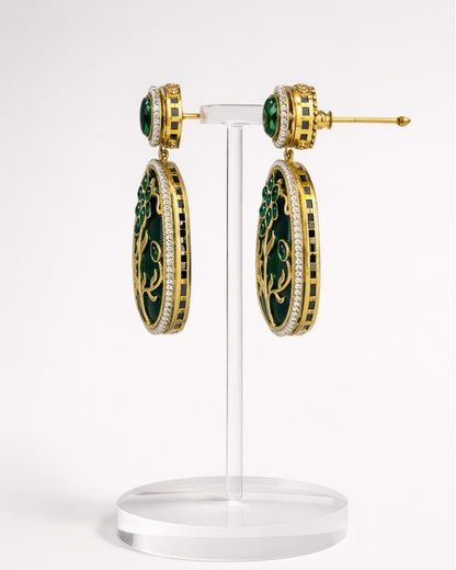 Regal Blue Sabyasachi Dangle Earrings-G351100