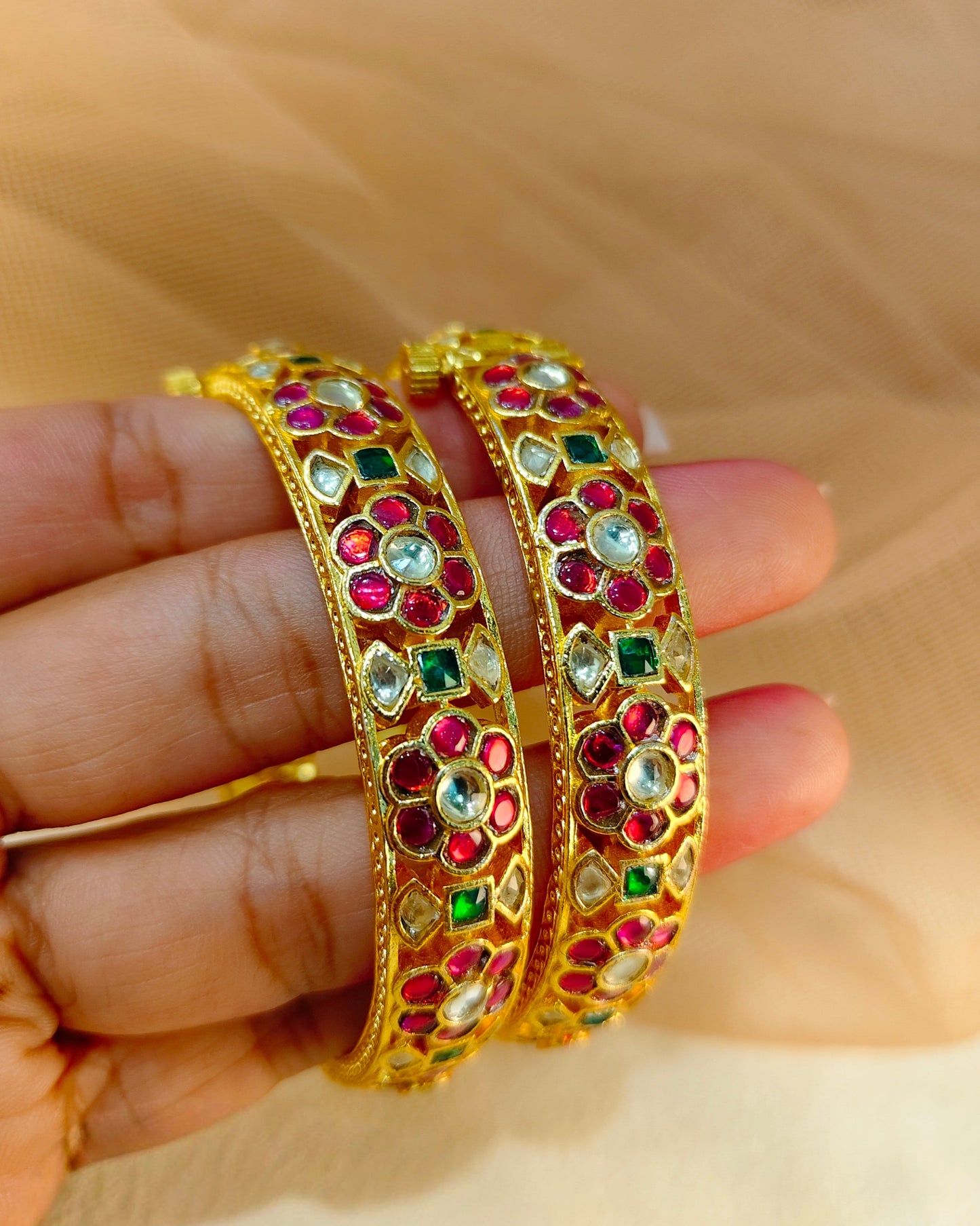 Jadau Bangles(Set of 2)-G156800