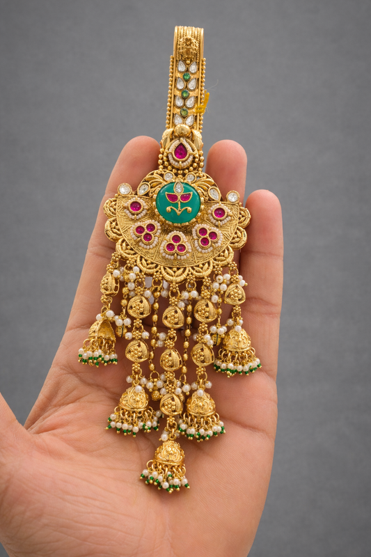 Gold-Toned  Heritage Chabi Challa / Judda-G354100