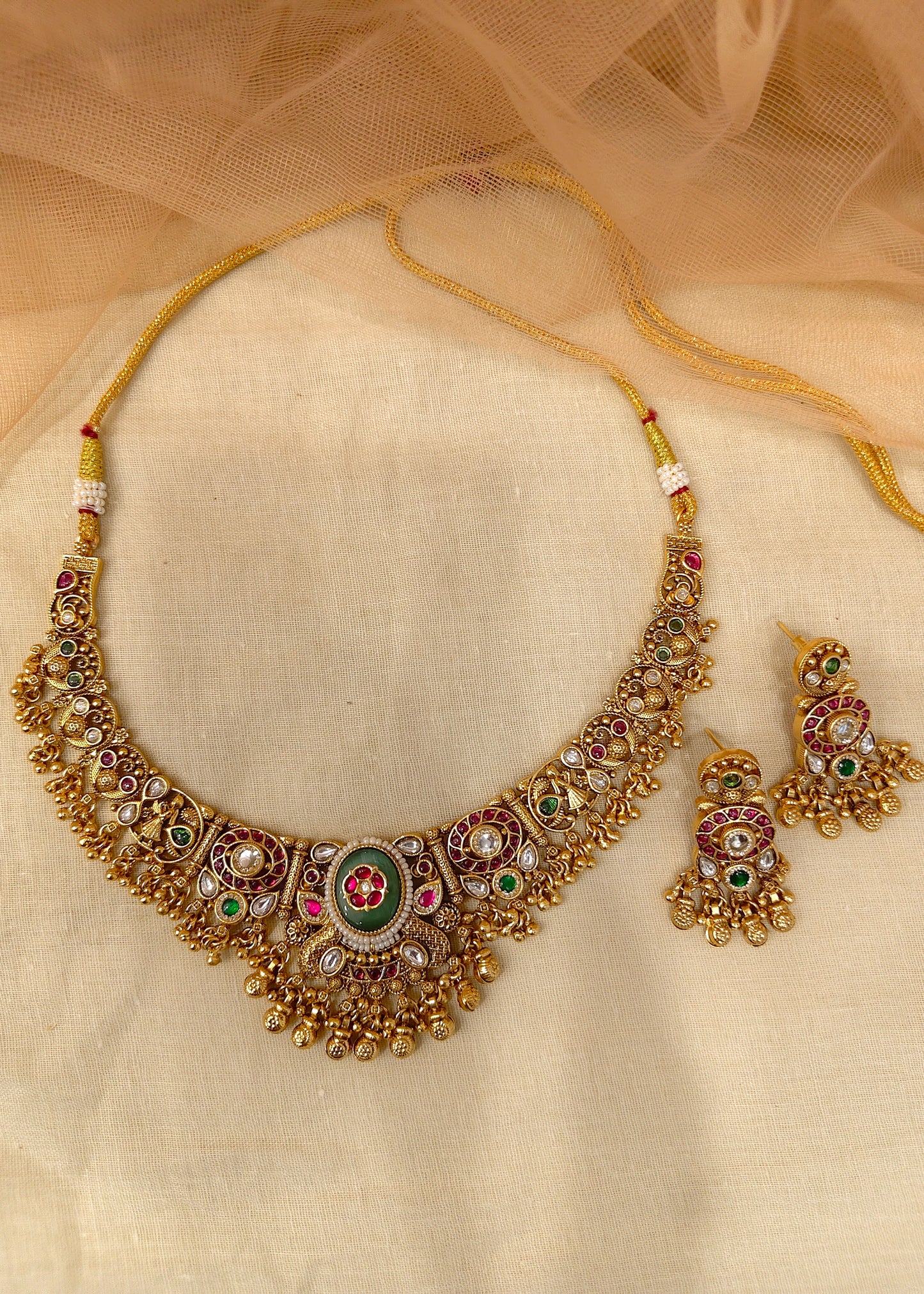 Antique Gold-Plated Choker Set -G352200