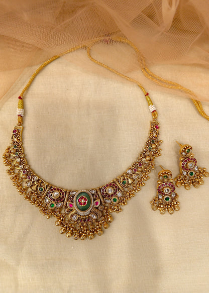 Antique Gold-Plated Choker Set -G352200