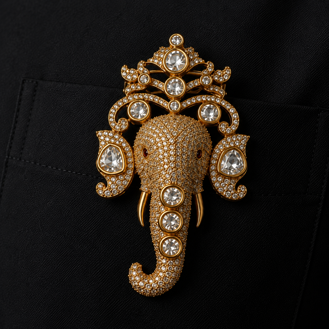 Unisex Gajmukut Brooch-G661900