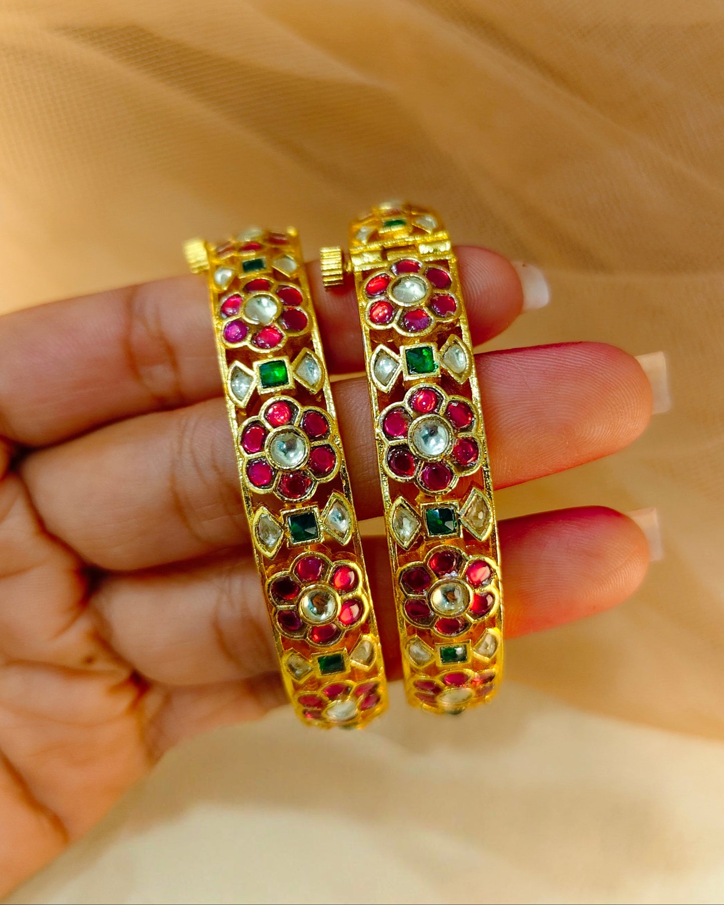 Jadau Bangles(Set of 2)-G156800