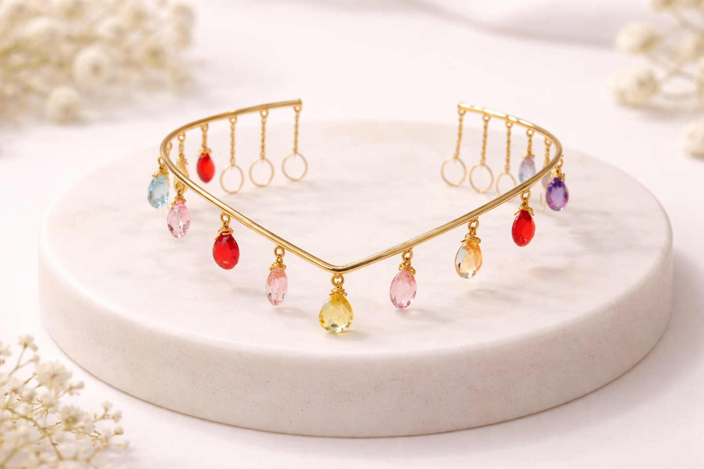 Gold plated Hair Accessories Back Hair Chain-G75400