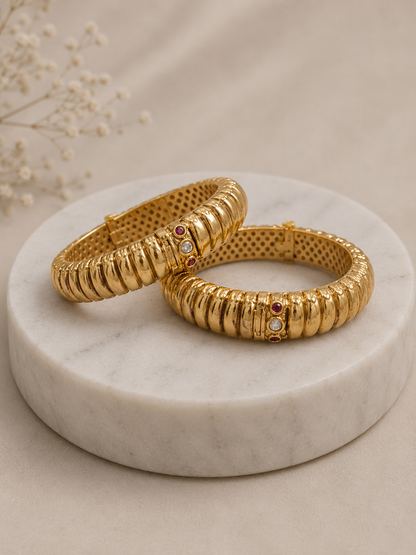 Gold Look Maharashtrian Bangles-G112000