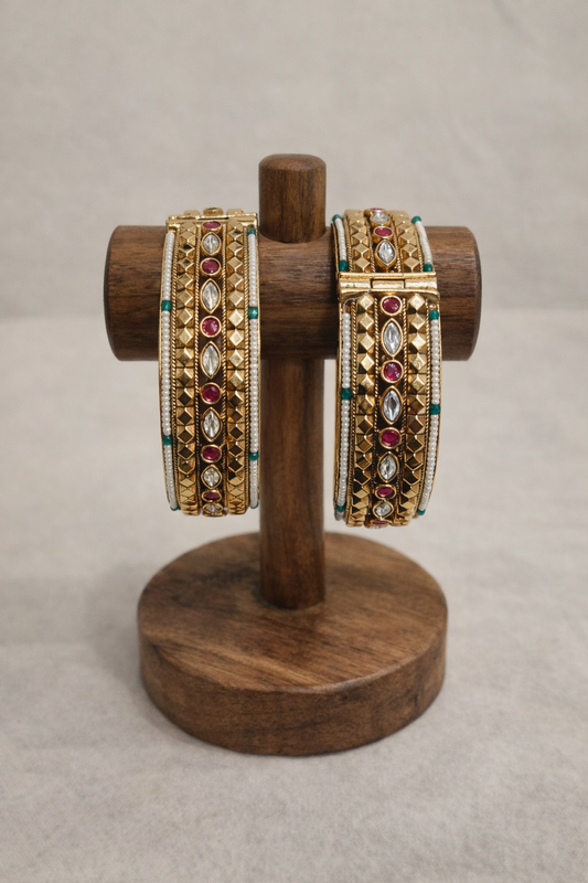 Heritage Gold Plated Bangles