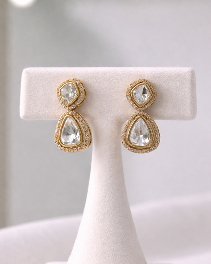 Moissanite Gold-Tone Hasli Necklace Set-G352500