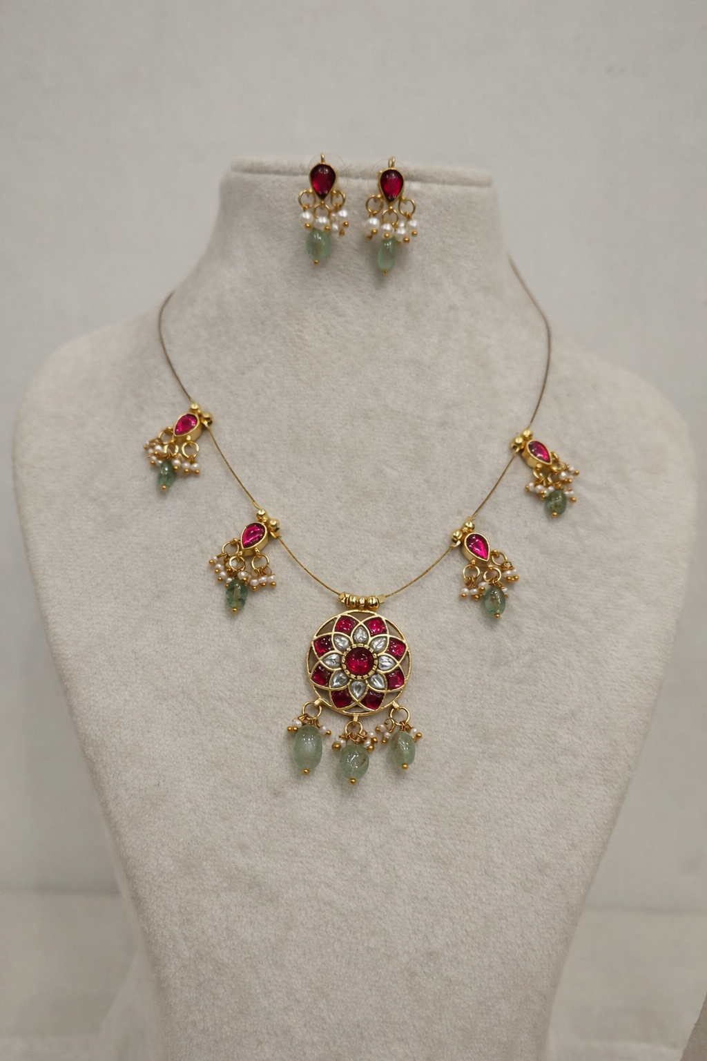 Floral Kundan Jadau Invisible Set