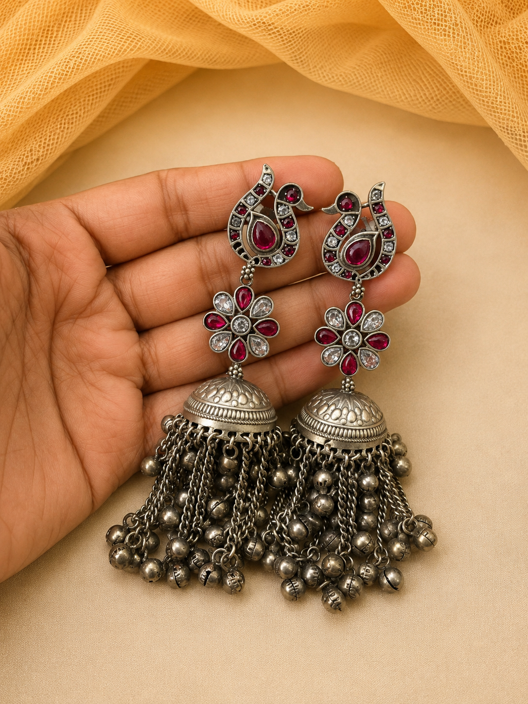 Oxidised Earings-G771000