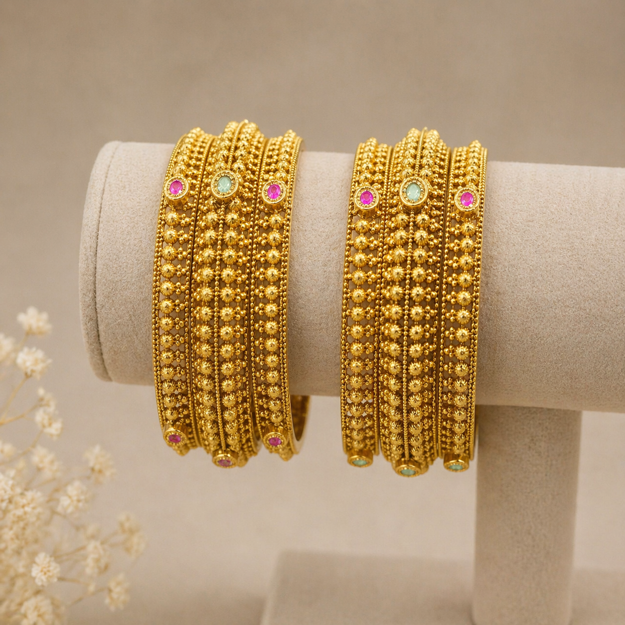 Heritage Temple Jewelry Bangle Set(Set of 6)-G753200