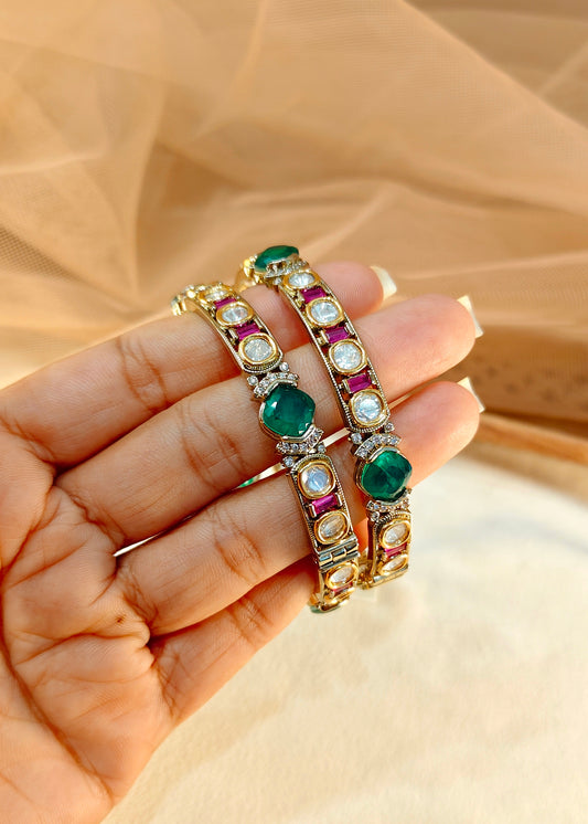 Moissanite Bangles(Set of 2)-G153600
